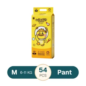 Genkikun Premium Baby Diapers Pant M - 54 Pcs (6-11kg)